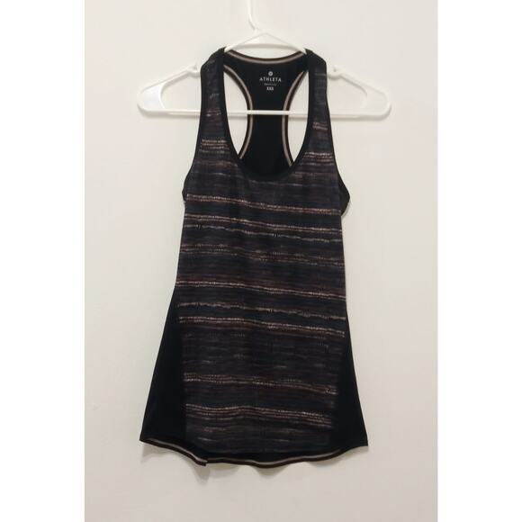 Athleta Women's Tank Top Shirt Retreat Print Chi Racerback Size XXS - Picture 1 of 9